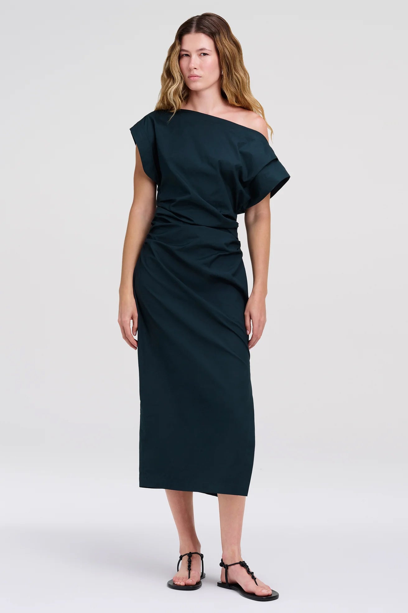 Nara Dress, Carbon Blue
