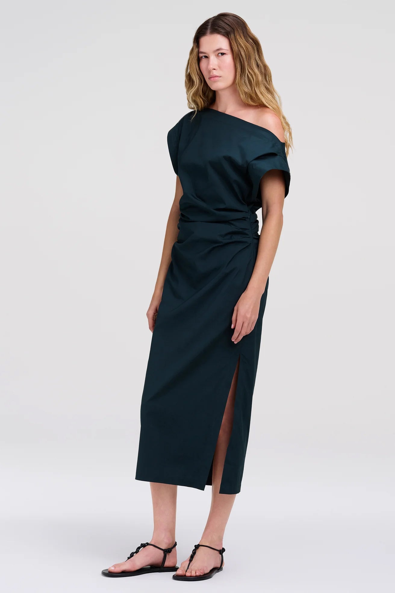 Nara Dress, Carbon Blue