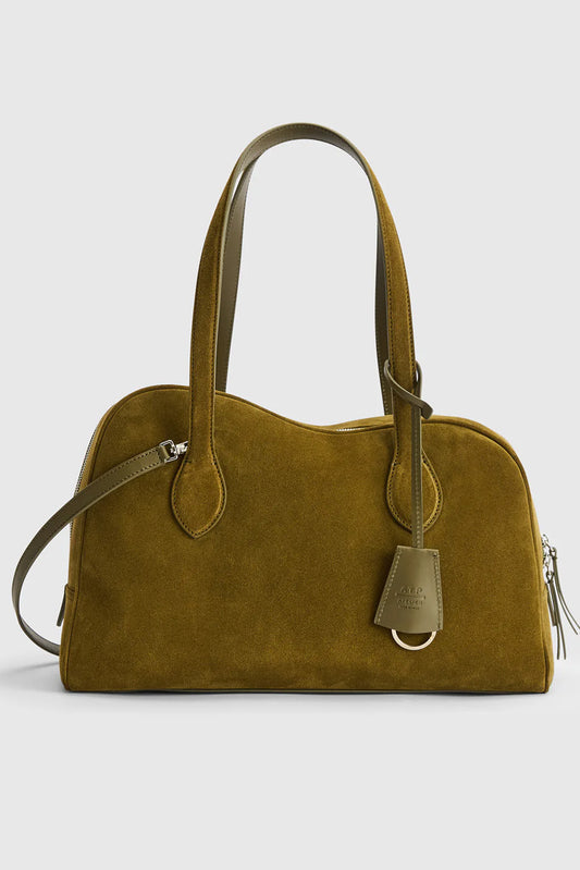 Noale Muschio Suede Top Handle Bag