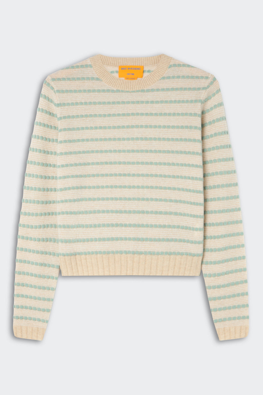 Pebble Stripe Shrunken Crew