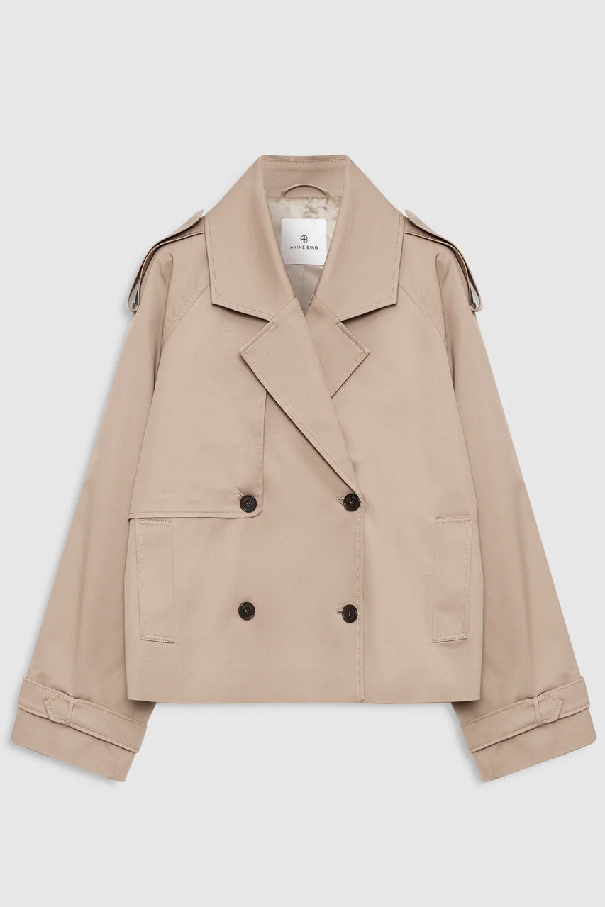 Rickie Cropped Trench
