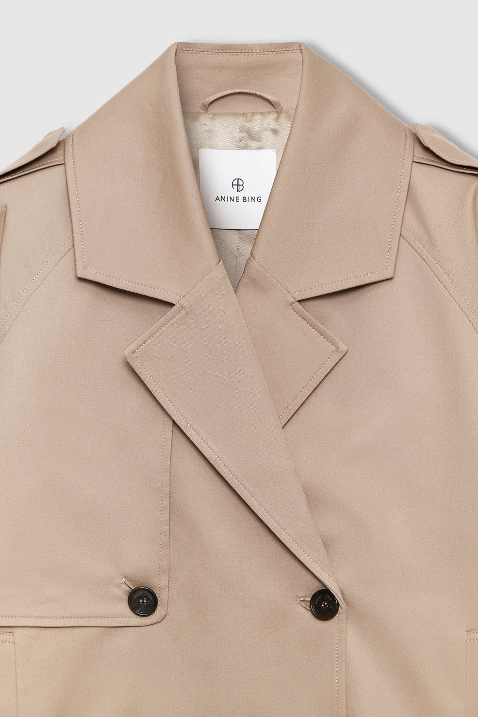 Rickie Cropped Trench