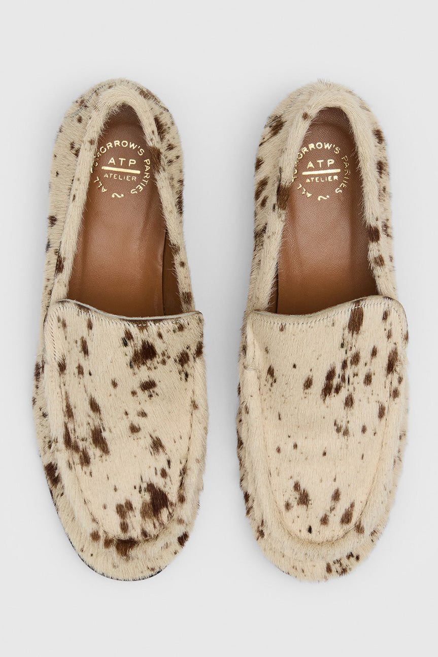 Rivello Mandorla Printed Mini Cow Loafer
