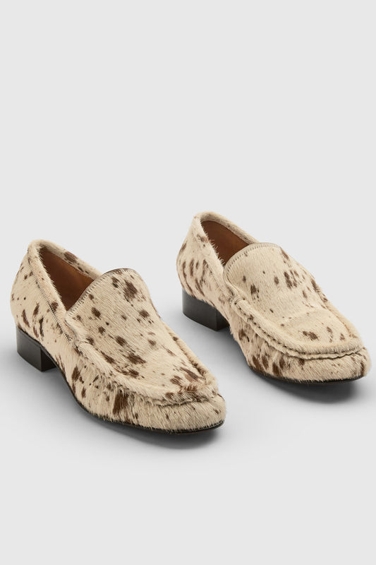 Rivello Mandorla Printed Mini Cow Loafer