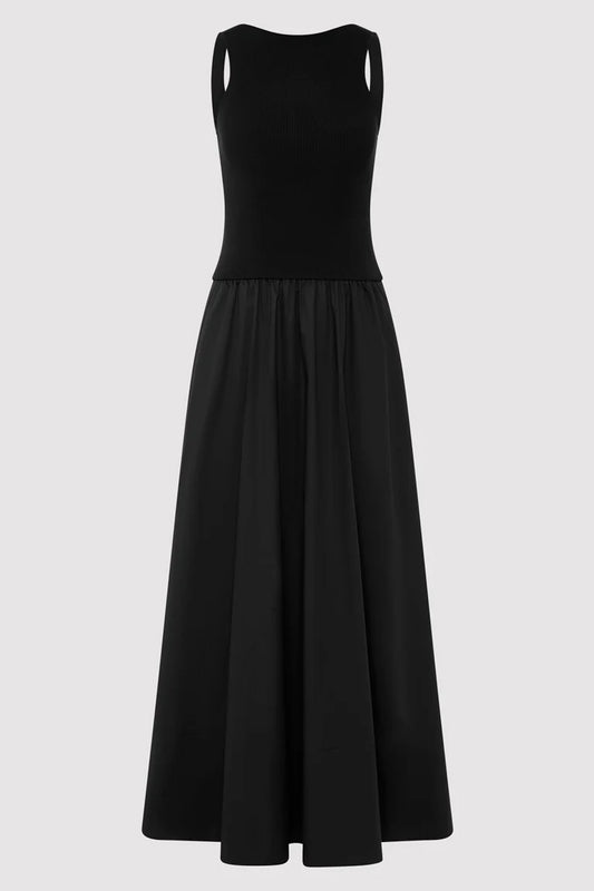 Bateau Cut Out Dress