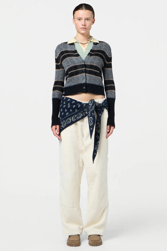 Shadow Plaid Cardigan
