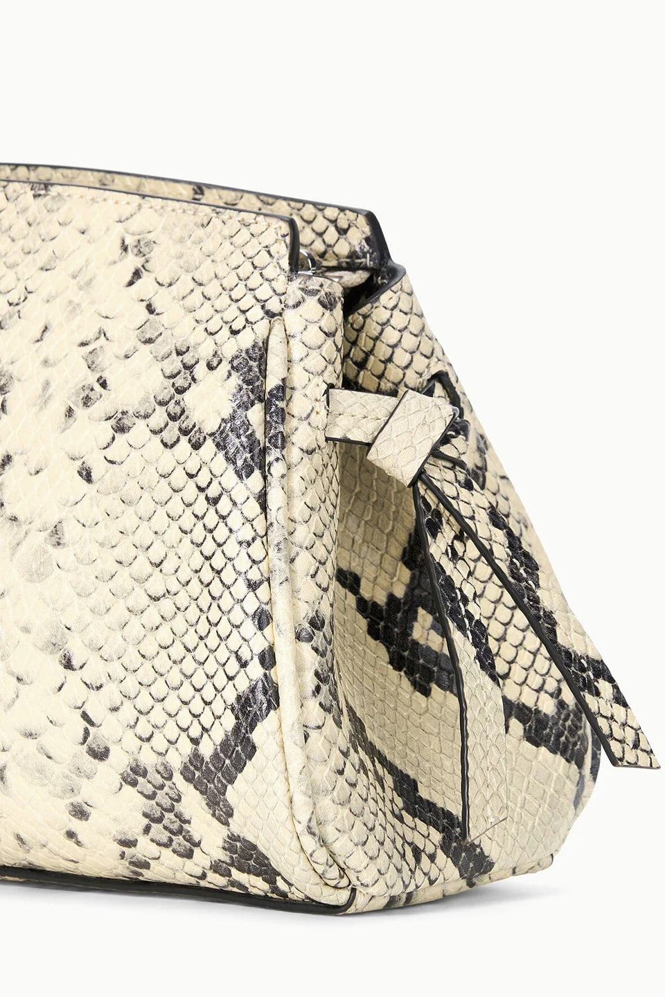 Maude Convertible Clutch, White Snake