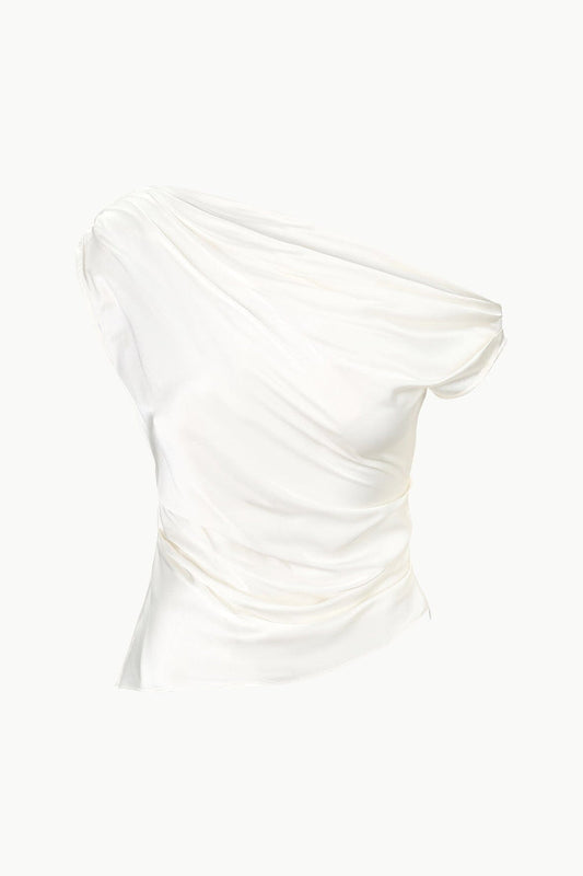 Phare Silk Top, Ivory