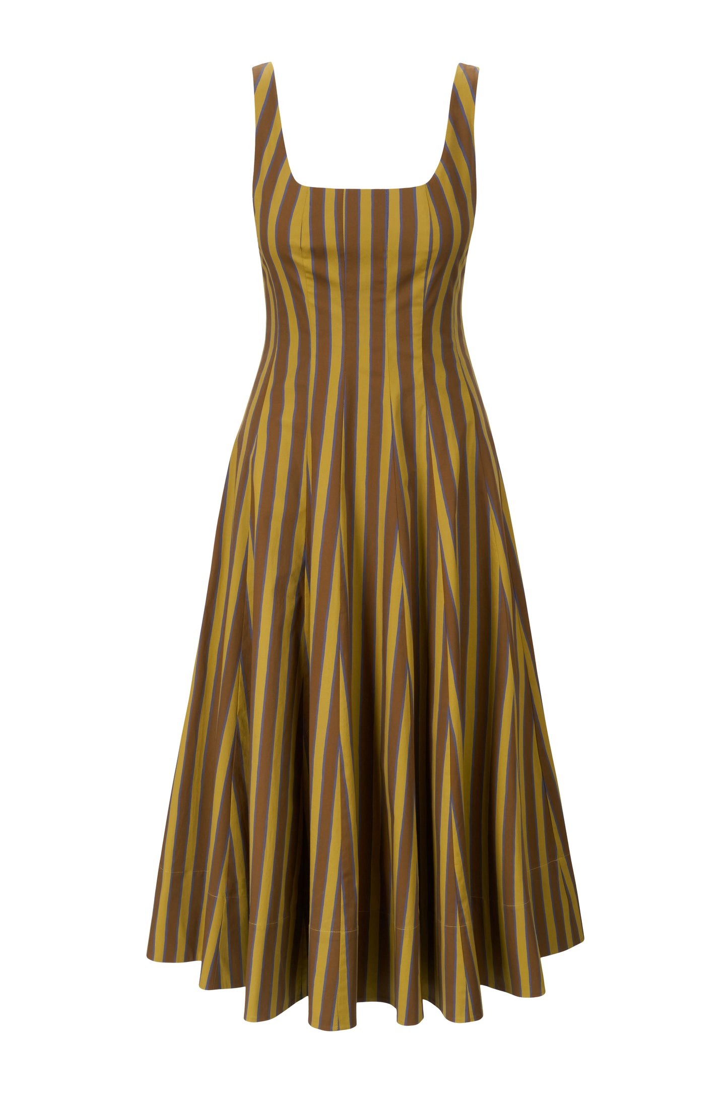 Wells Dress, Cigar Stripe