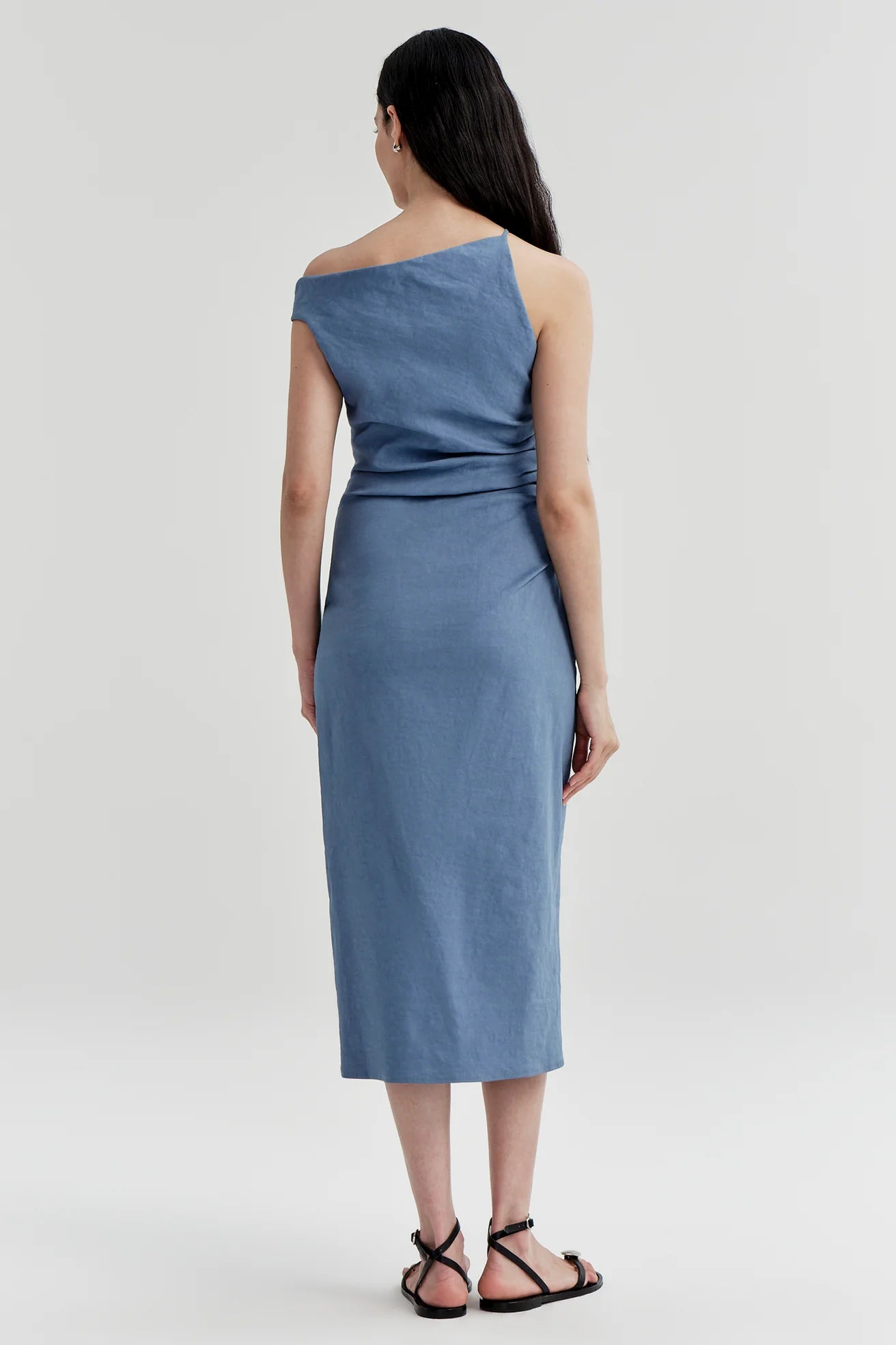 Lyra Linen Midi Dress