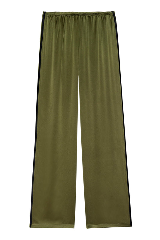 The Silk Stripe Simple Pant, Oregano