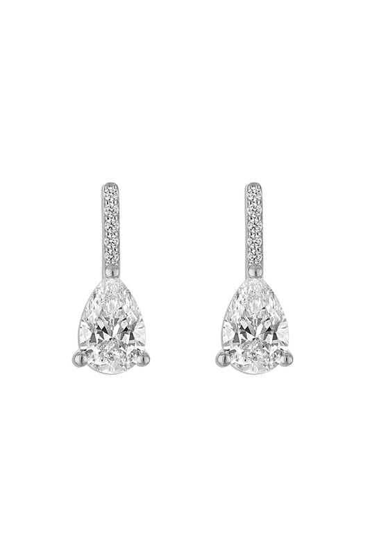 Linea Pave Pear Stud