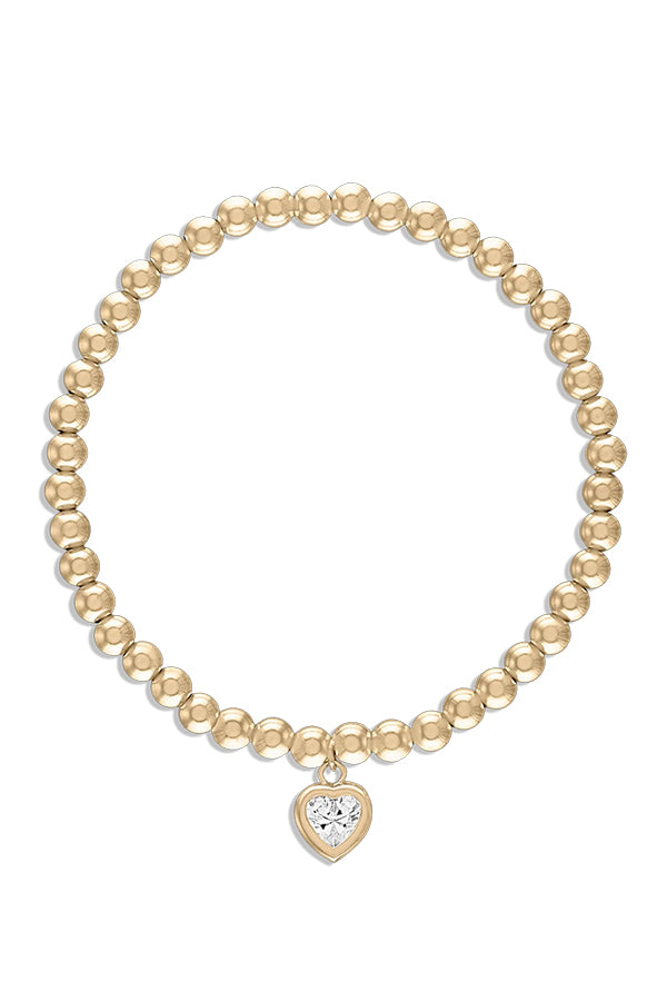 All My Heart Bracelet, Yellow Gold 7.5"
