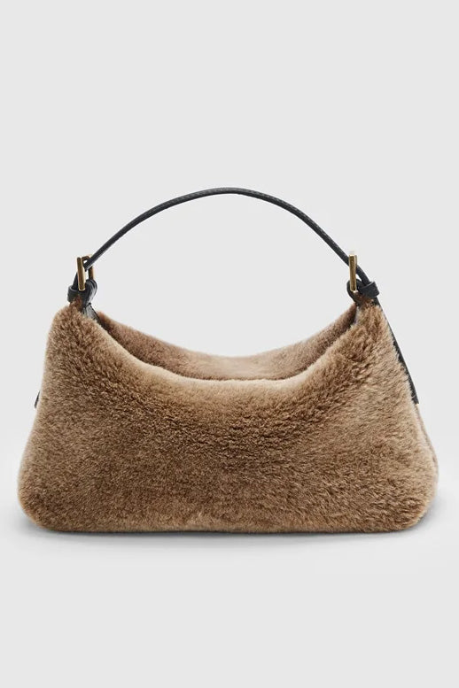 Vadena Orsetto/Black Shearling Pouch