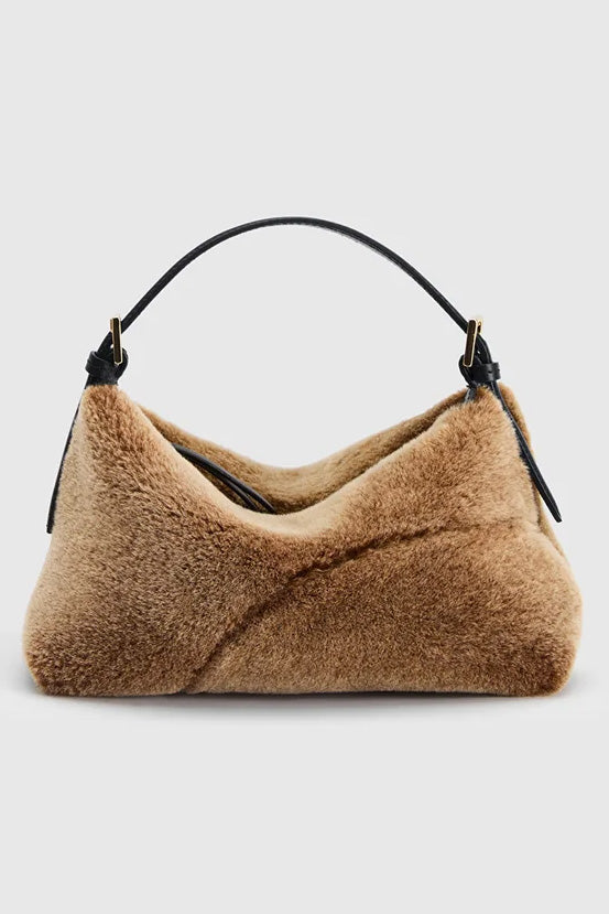 Vadena Orsetto/Black Shearling Pouch