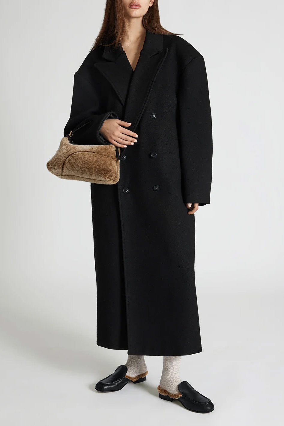 Vadena Orsetto/Black Shearling Pouch