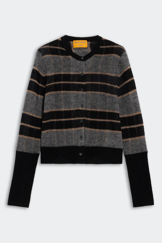 Shadow Plaid Cardigan