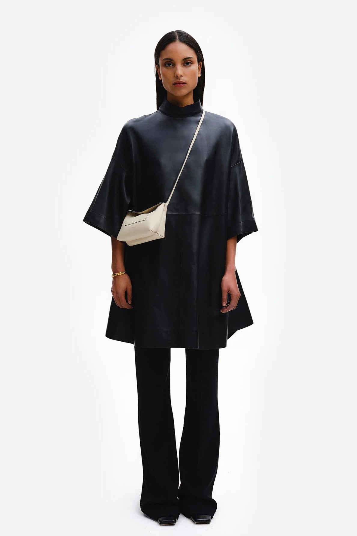 Penelope Slouch Mini Bag, Beige Crust