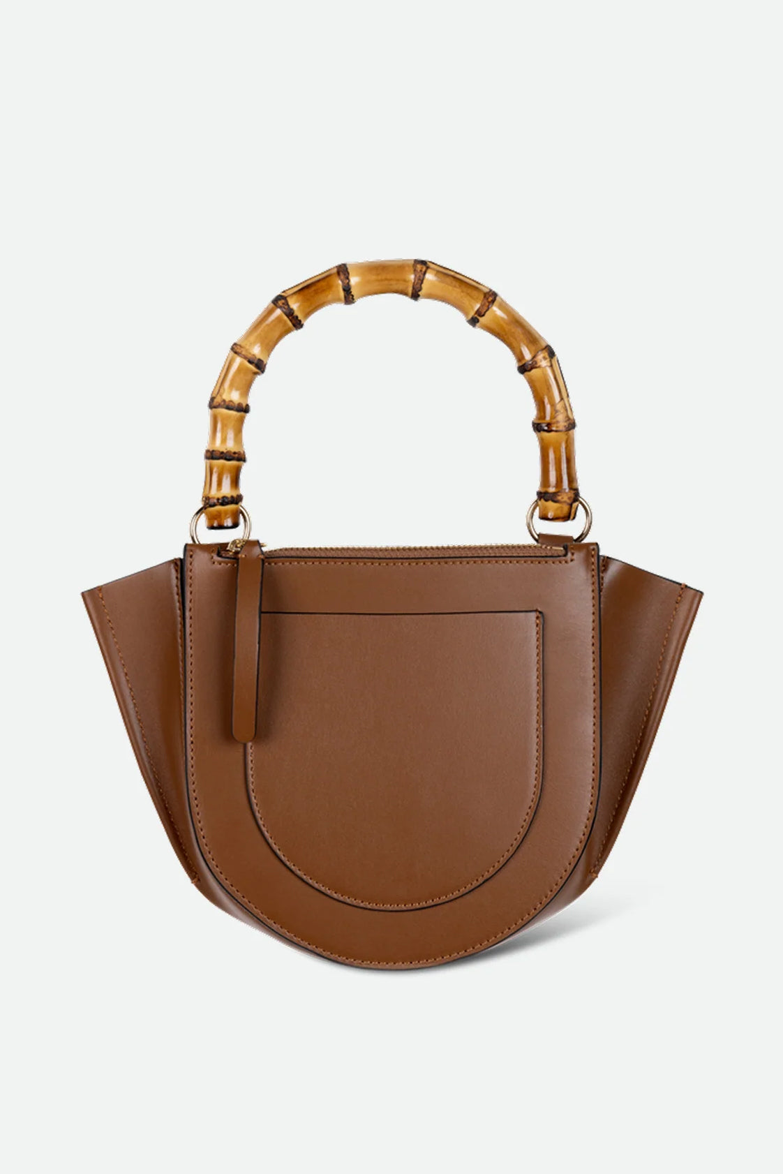 Hortensia Bag Mini, Saddle/Bamboo