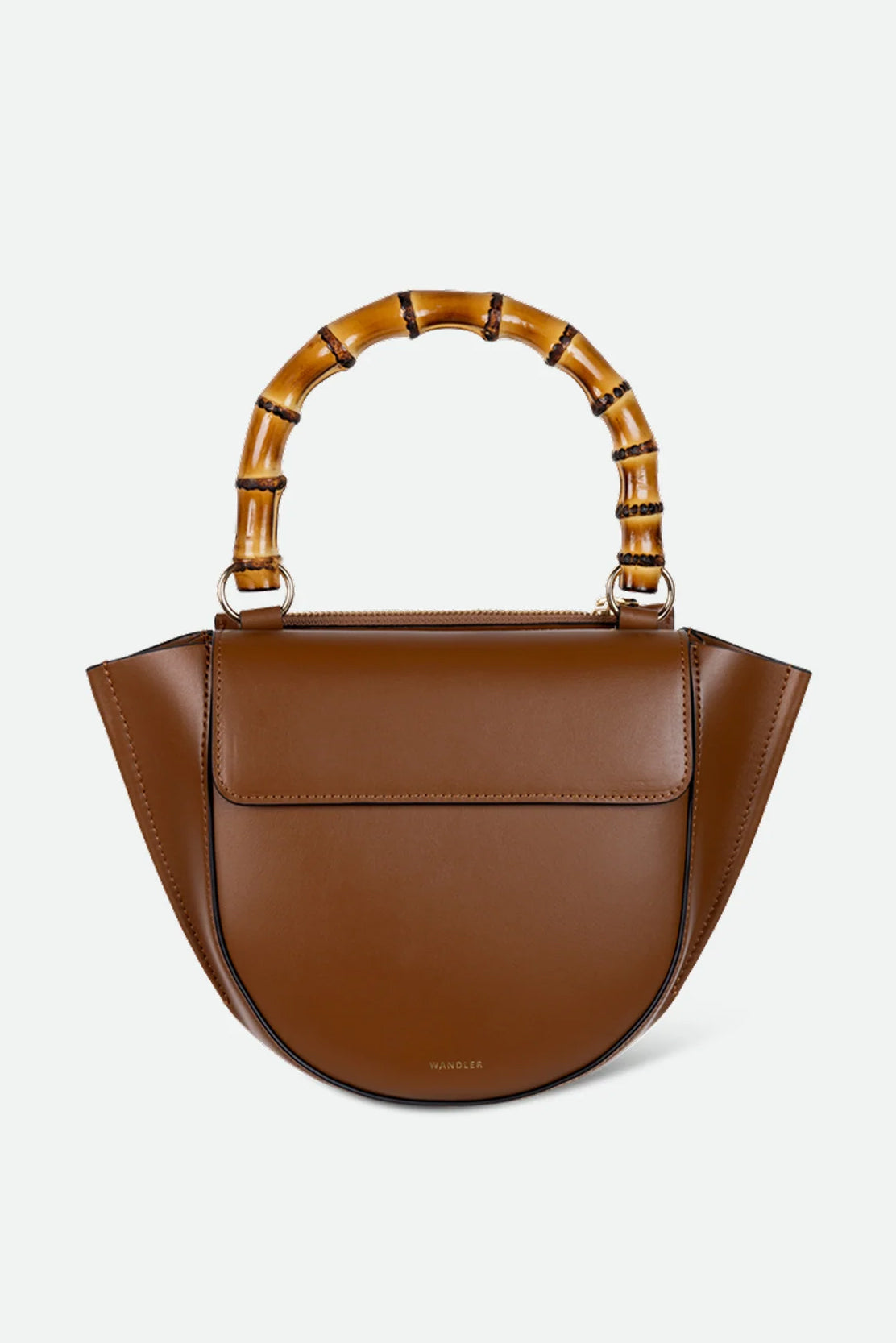 Hortensia Bag Mini, Saddle/Bamboo