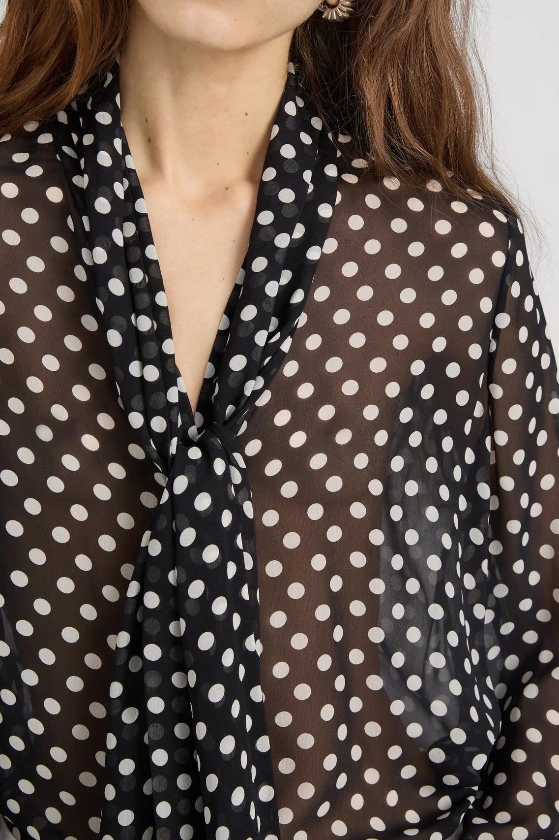 The Polka Dot Nouvelle Blouse