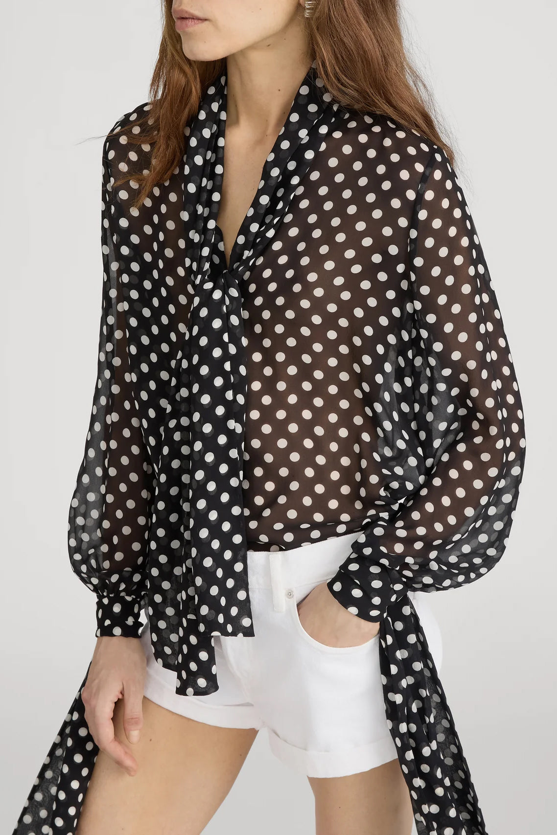 The Polka Dot Nouvelle Blouse