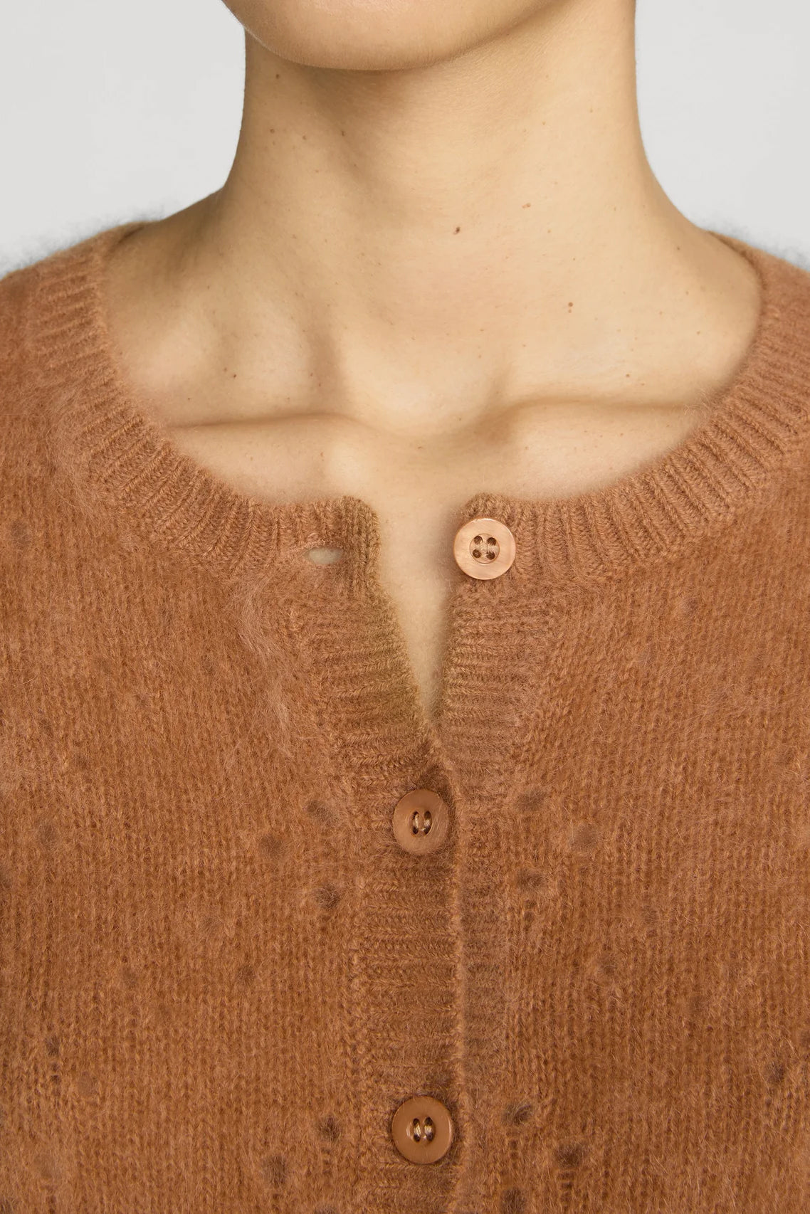 The Cashmere Airy Teddy Cardi