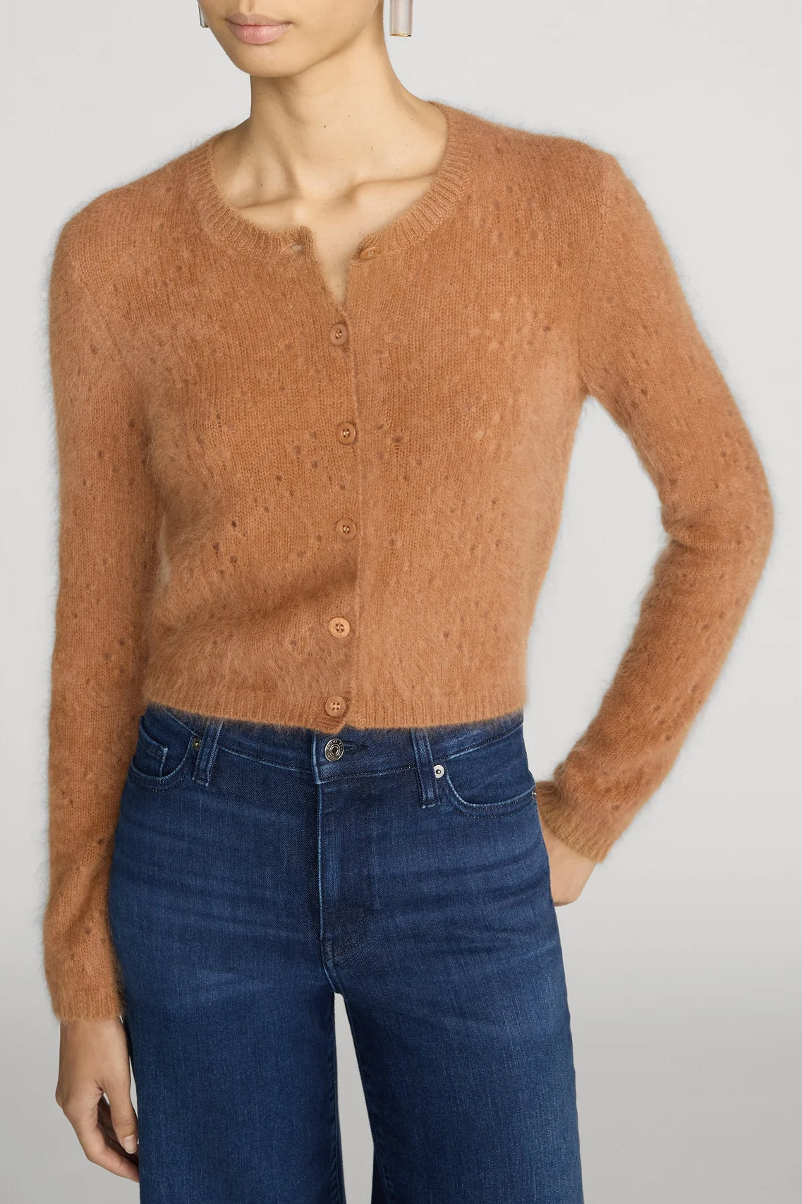 The Cashmere Airy Teddy Cardi