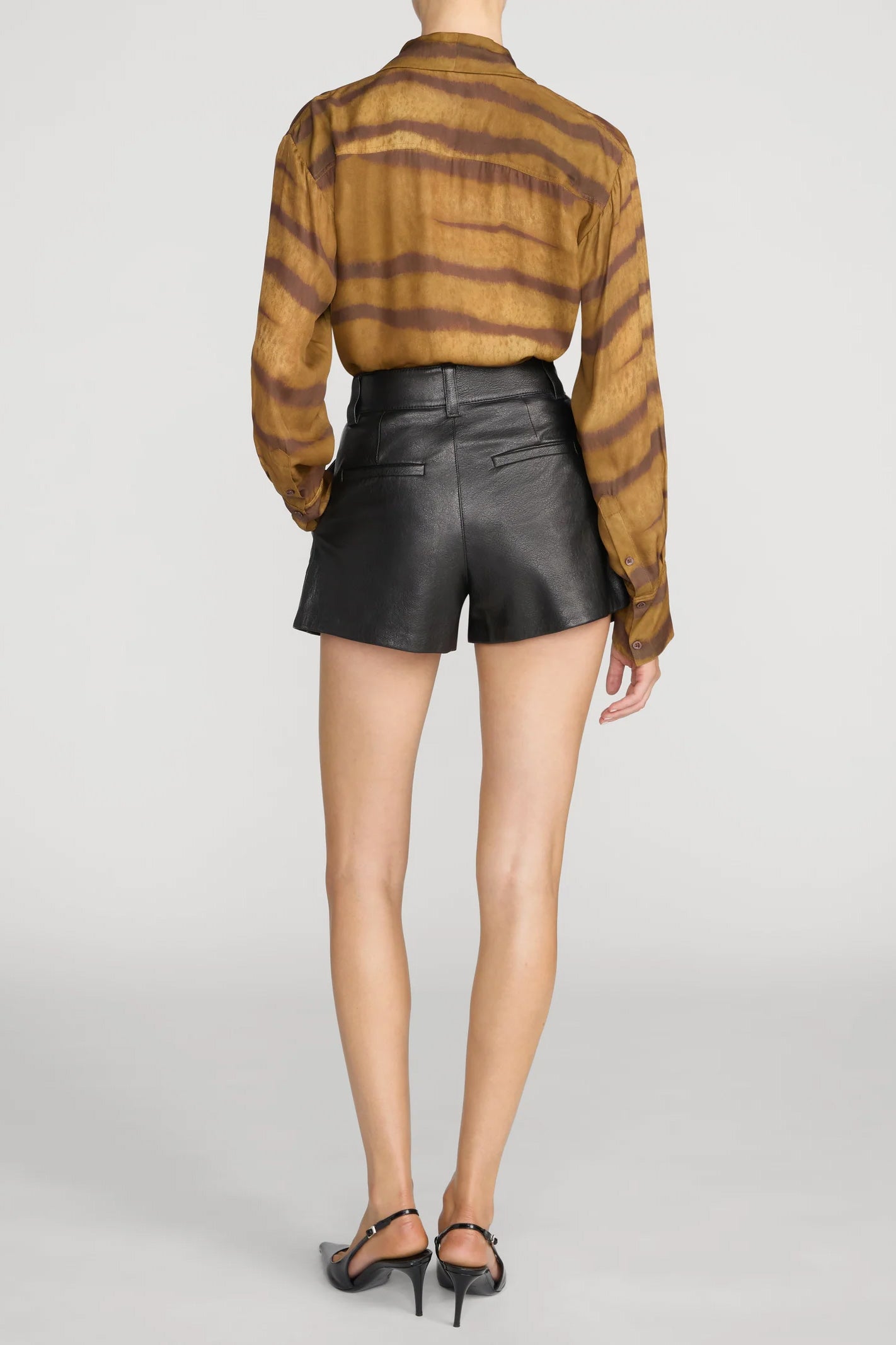 The Silk Oversized Tie Shirt