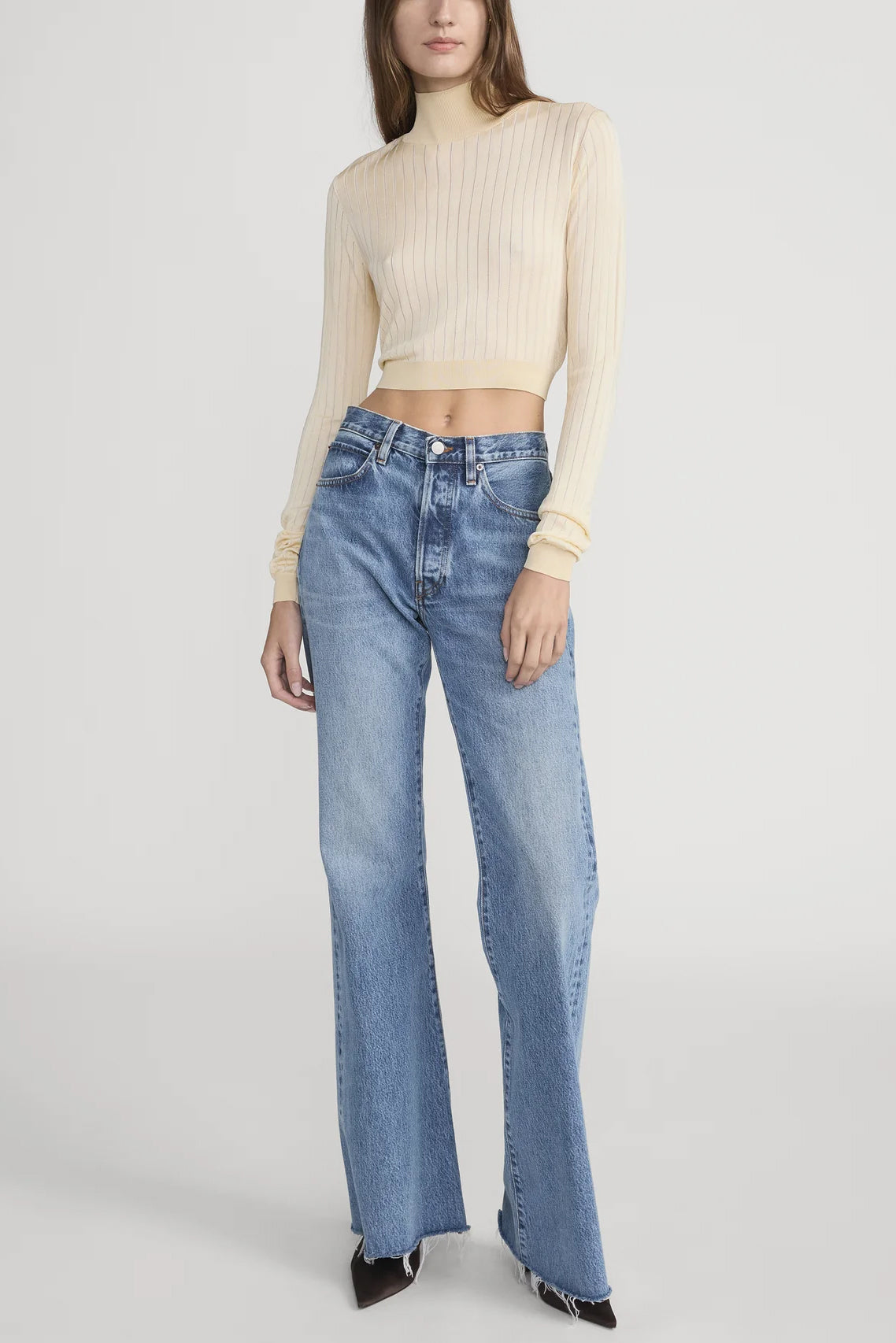 The Crop Fitted Turtleneck