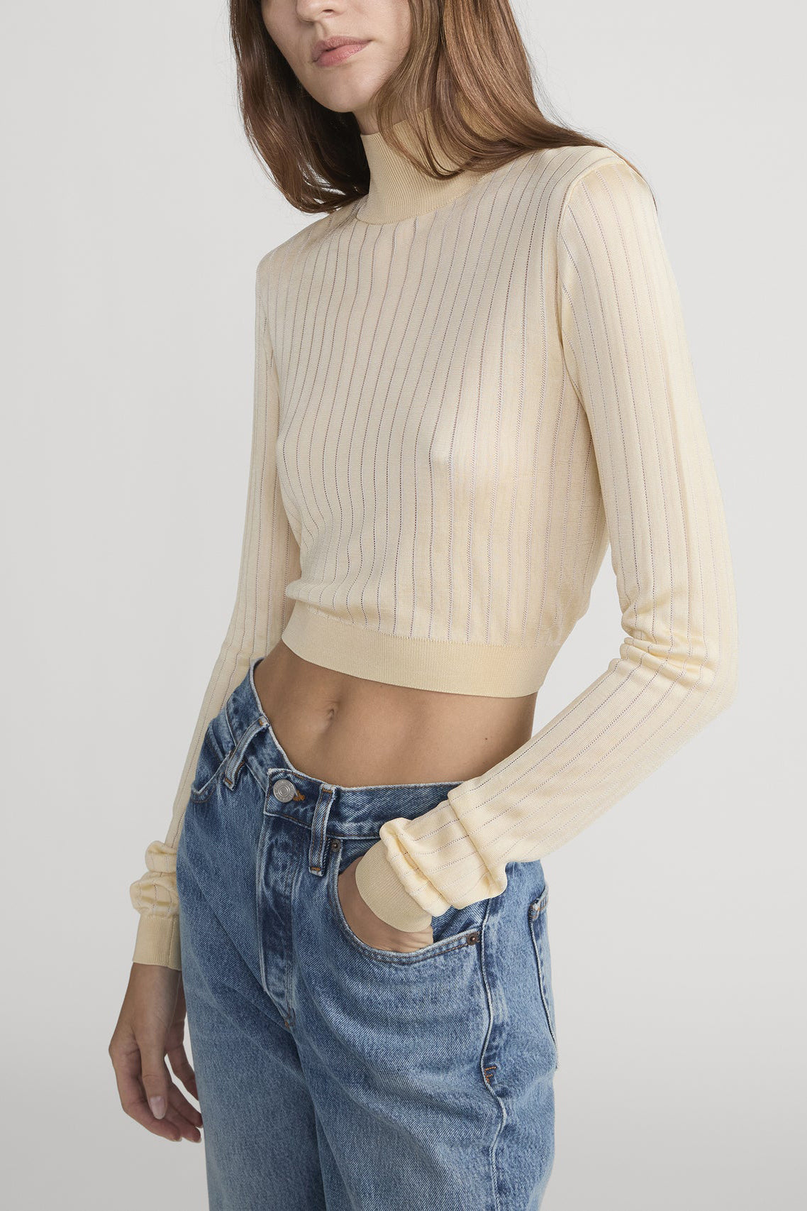 The Crop Fitted Turtleneck