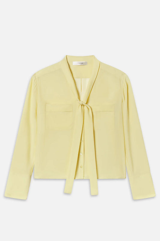 The Silk Modern Tie Blouse