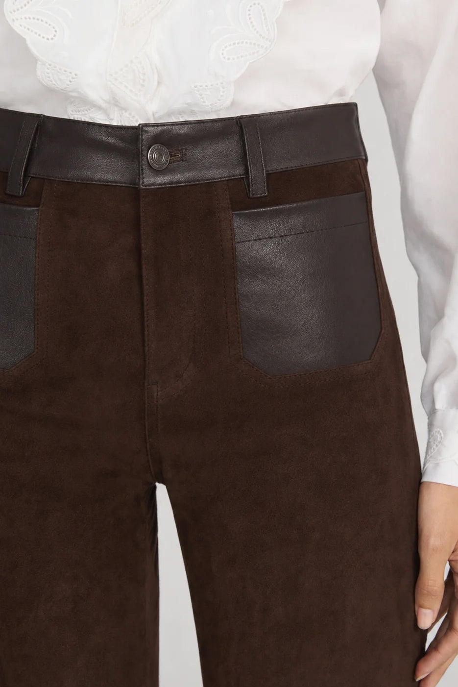 Suede Le Slim Palazzo Modernist Pocket
