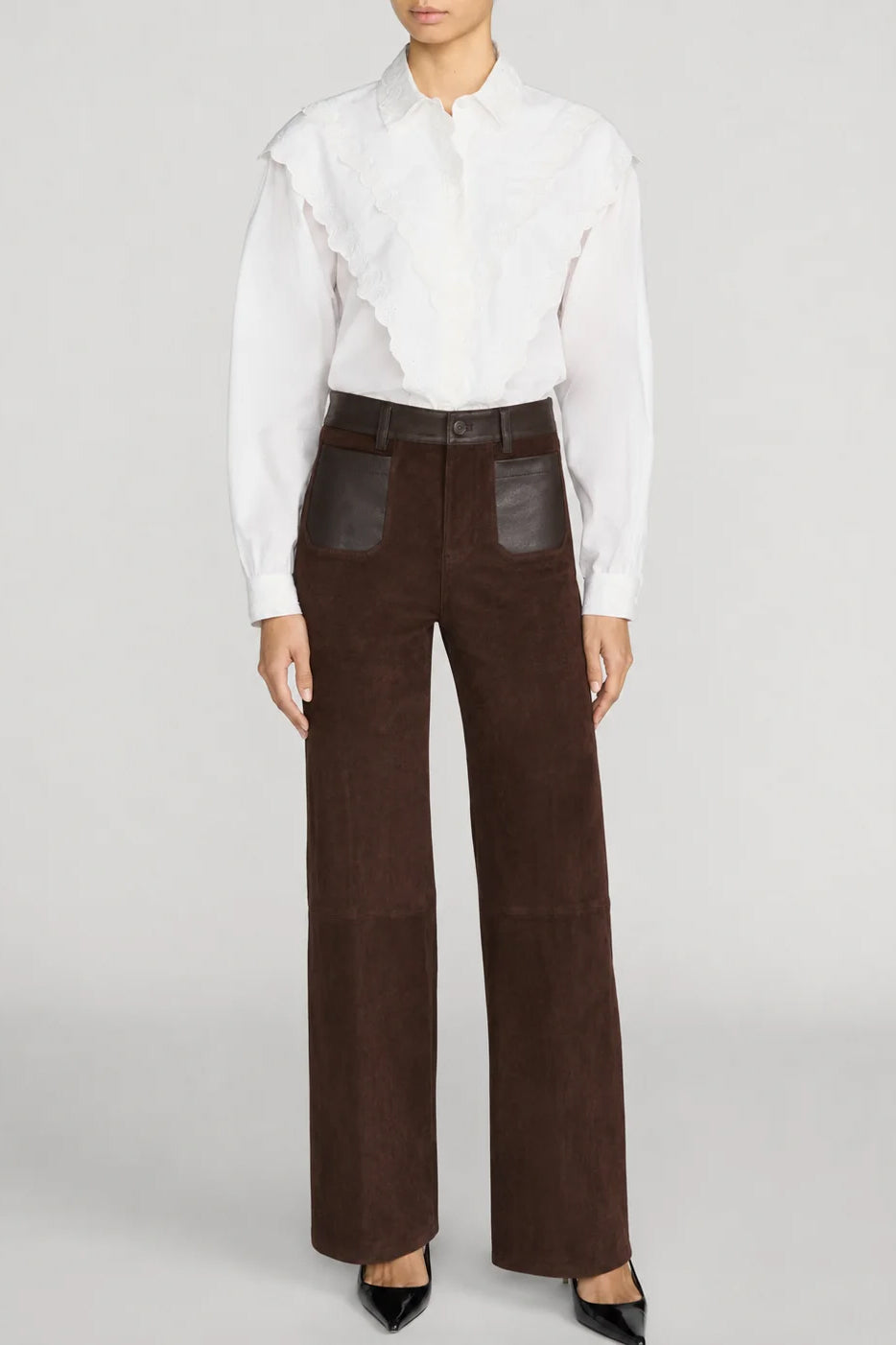 Suede Le Slim Palazzo Modernist Pocket