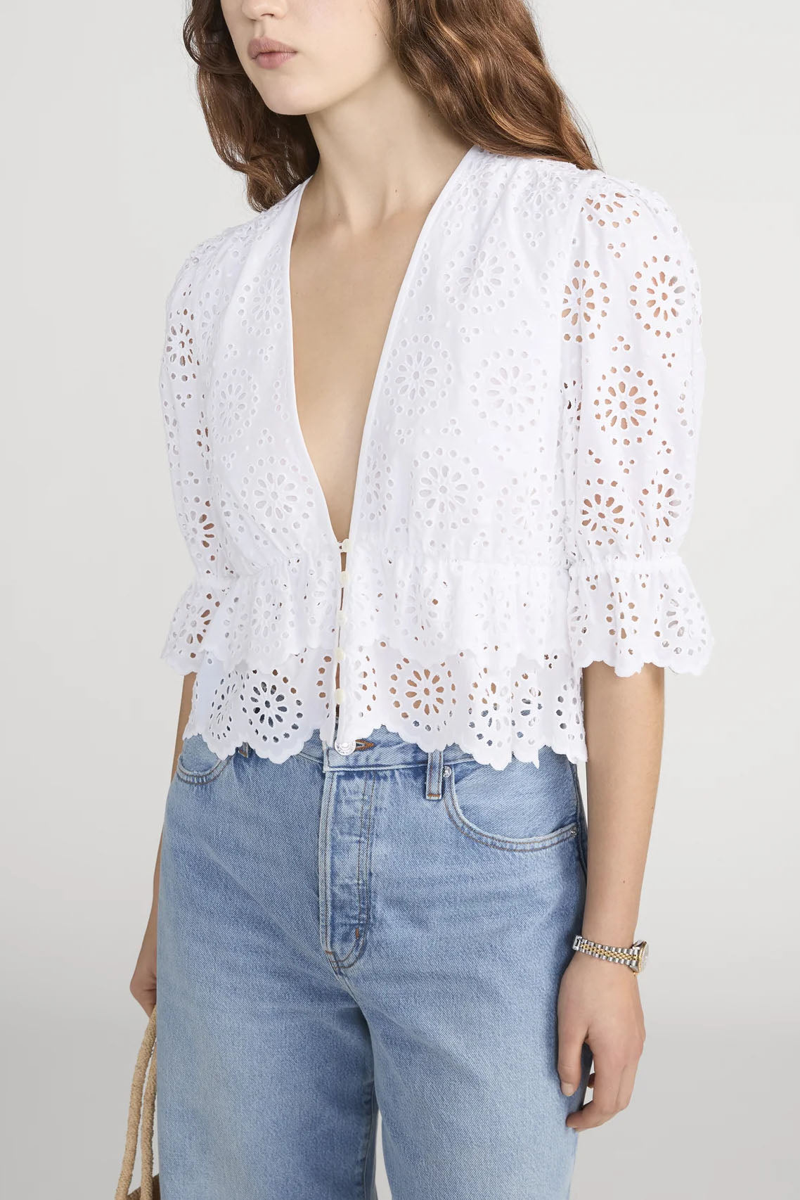 The Solstice Eyelet Blouse