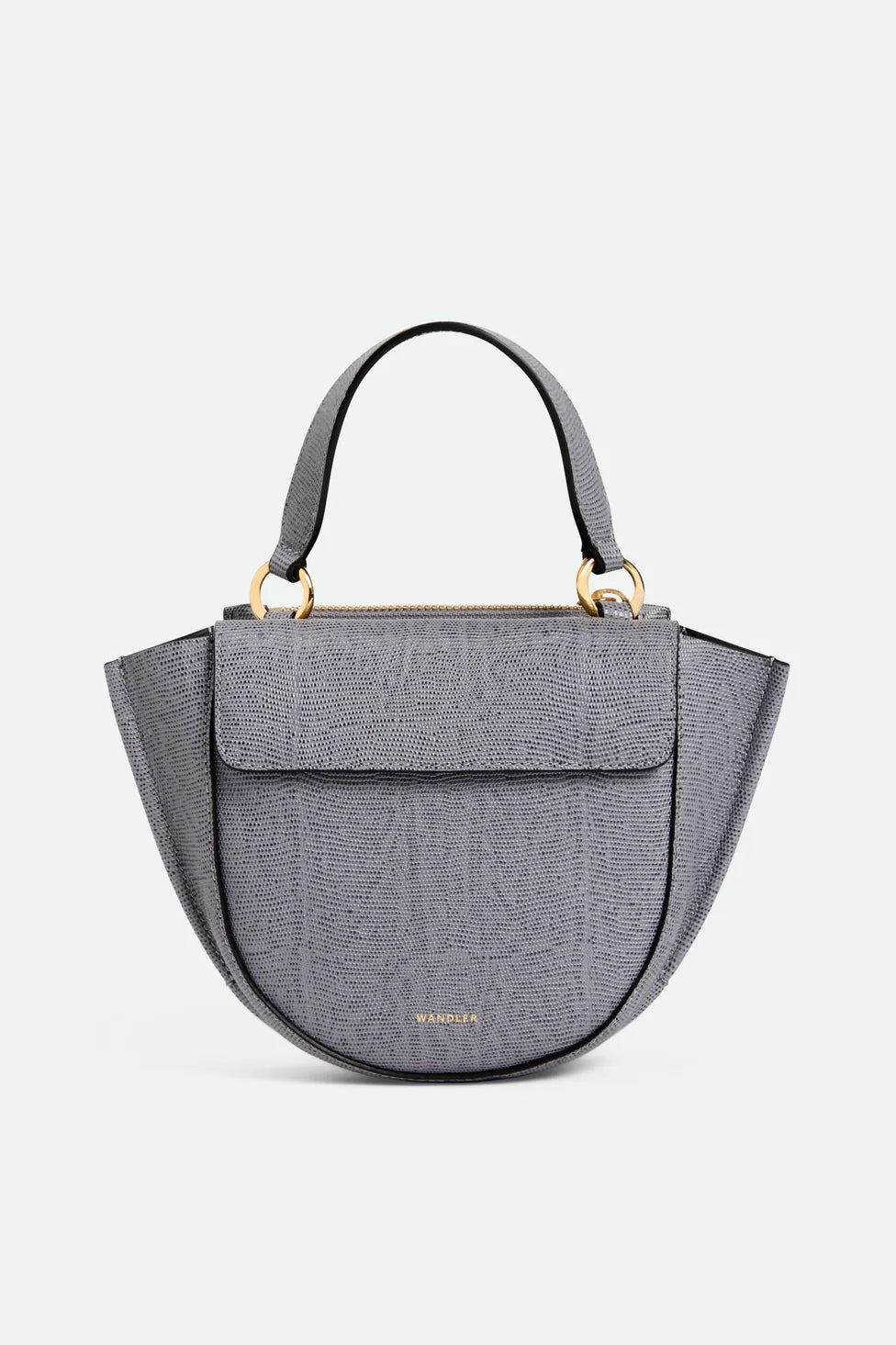 Hortensia Bag Piccola, Grey Lizard