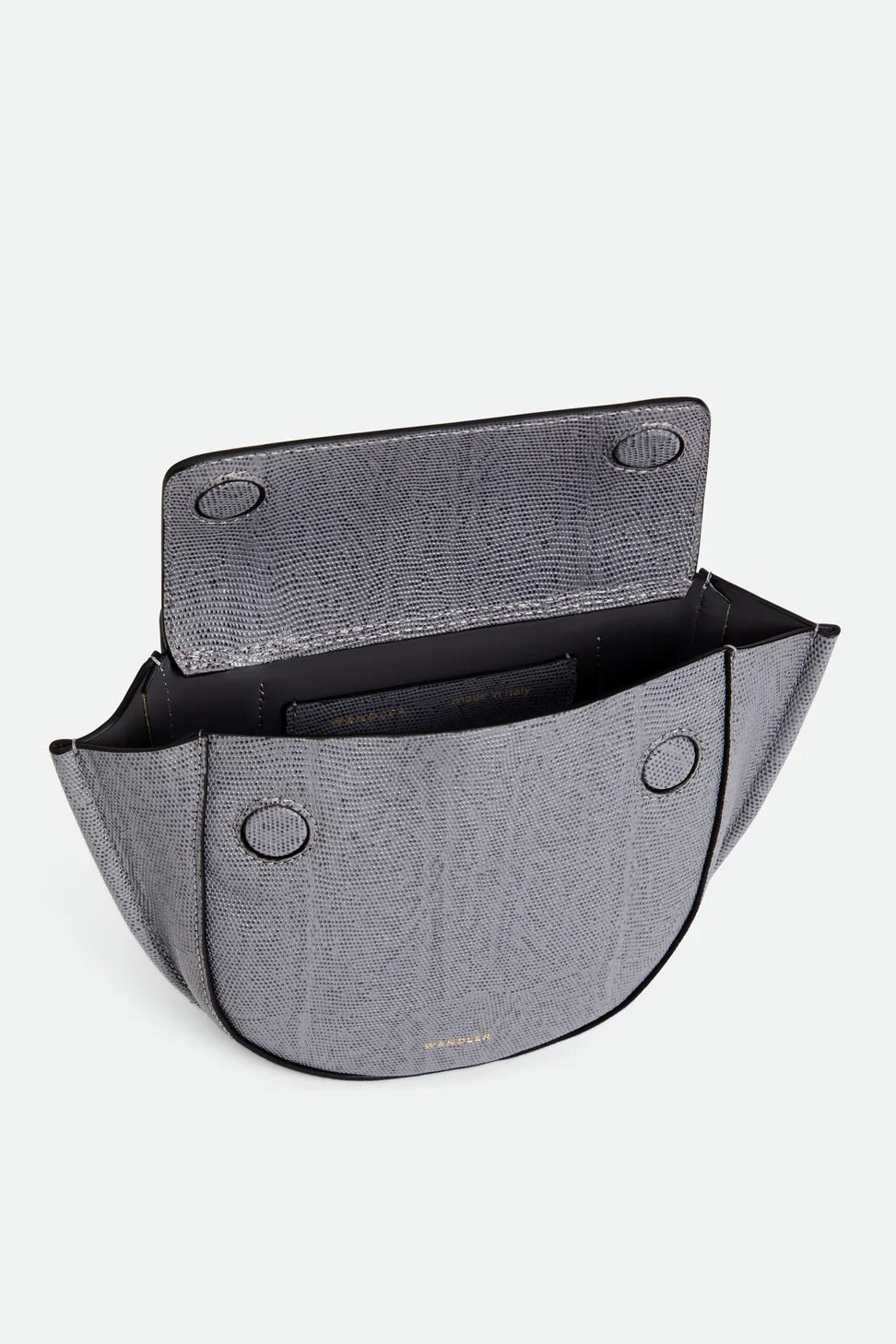 Hortensia Bag Piccola, Grey Lizard