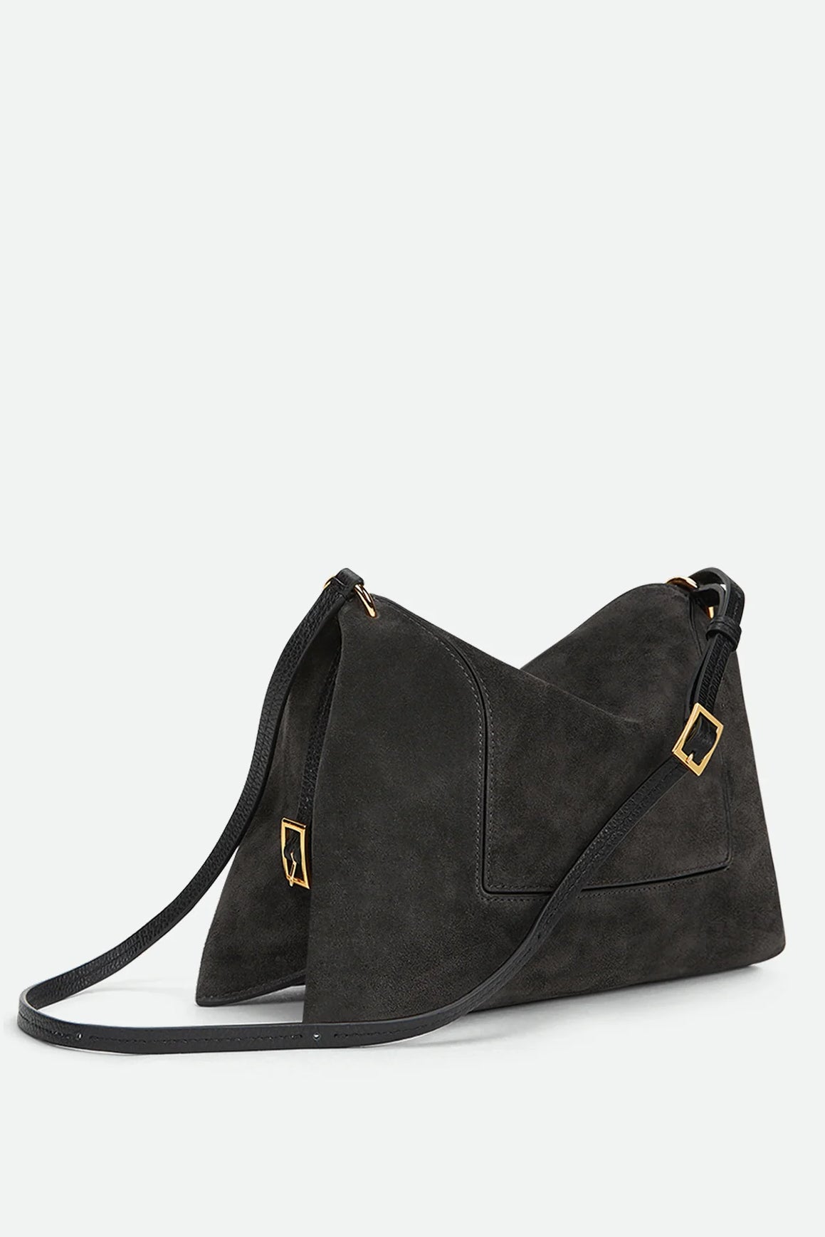 Penelope Slouch Bag, Space Suede