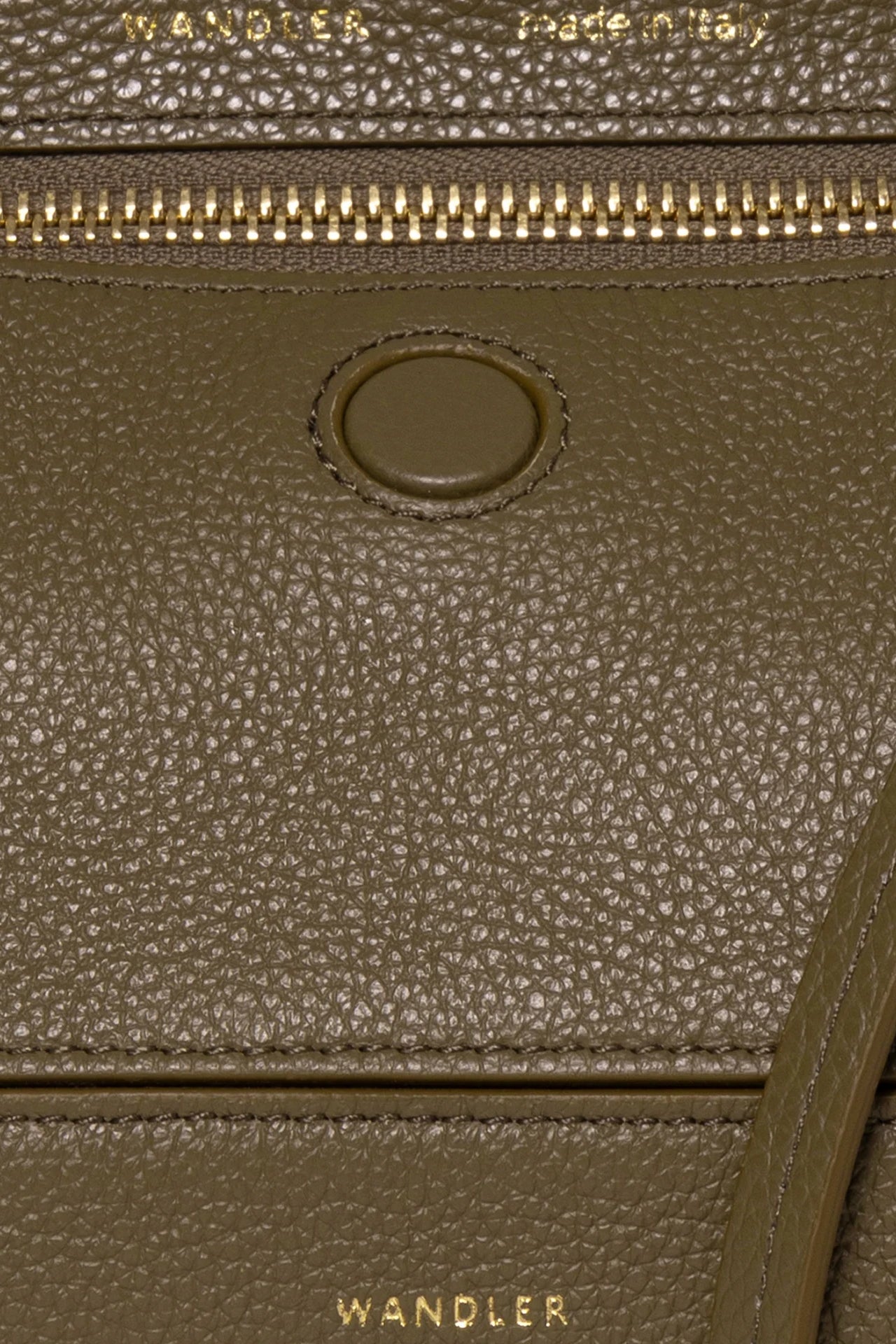 Penelope Slouch Mini Bag, Olive Crust