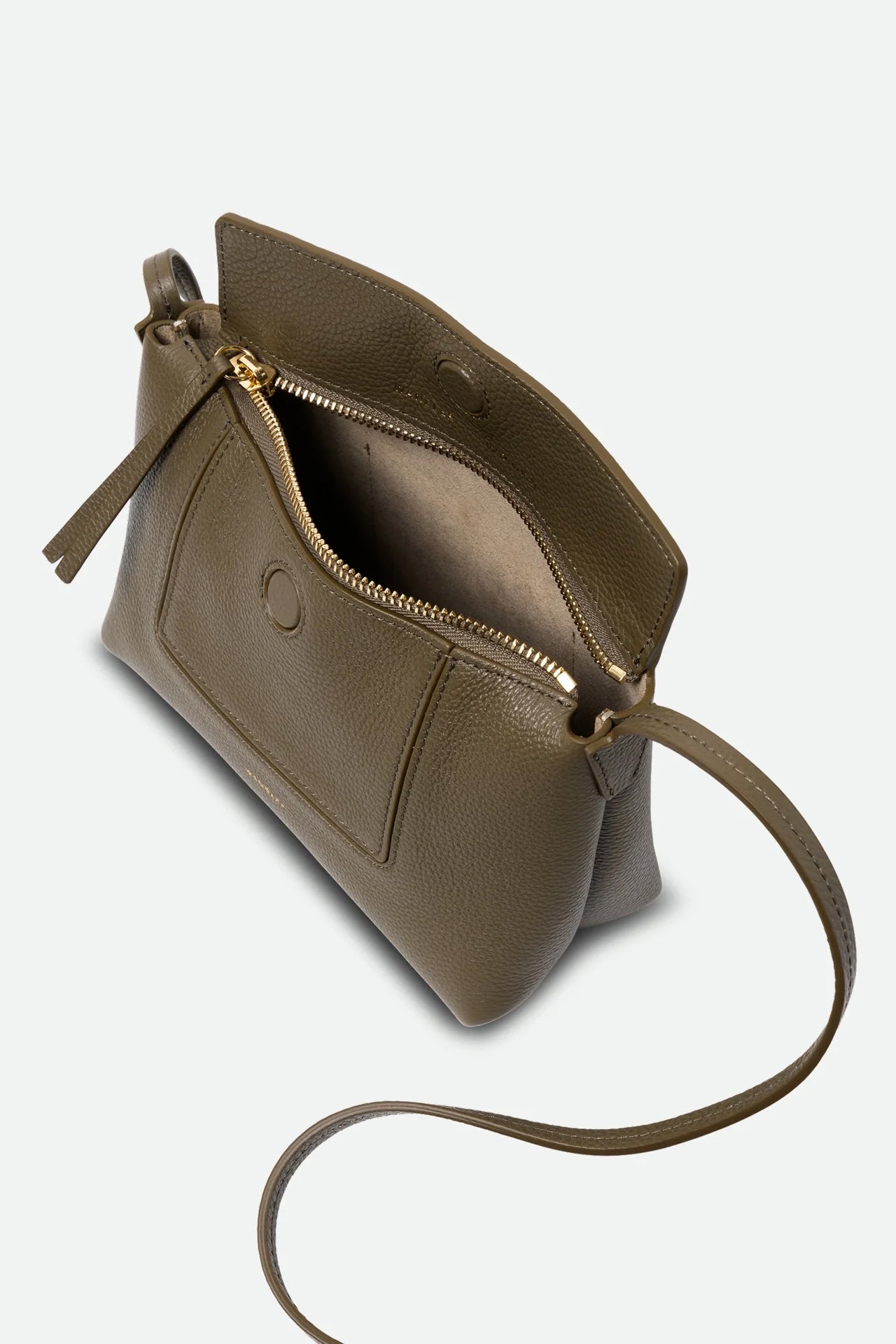 Penelope Slouch Mini Bag, Olive Crust