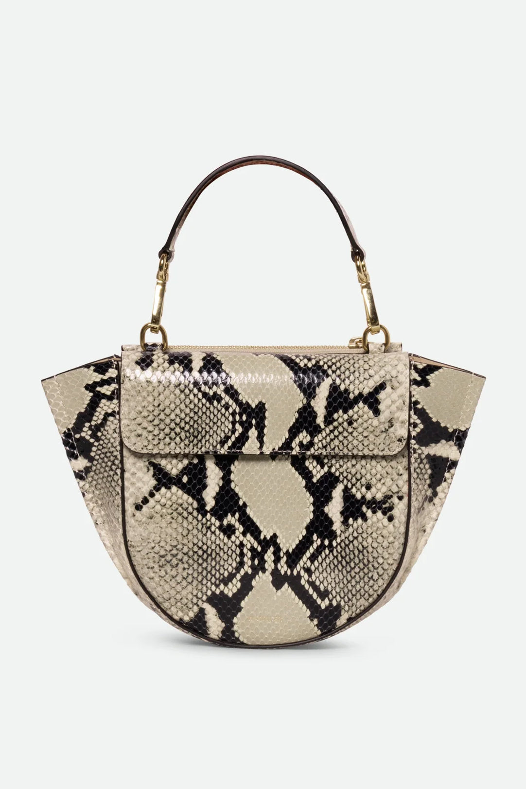 Hortensia Mini Bag, Beige Python