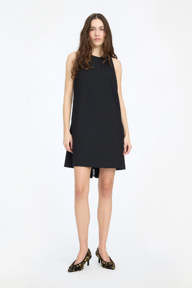 Crepe Mini A-Line Dress