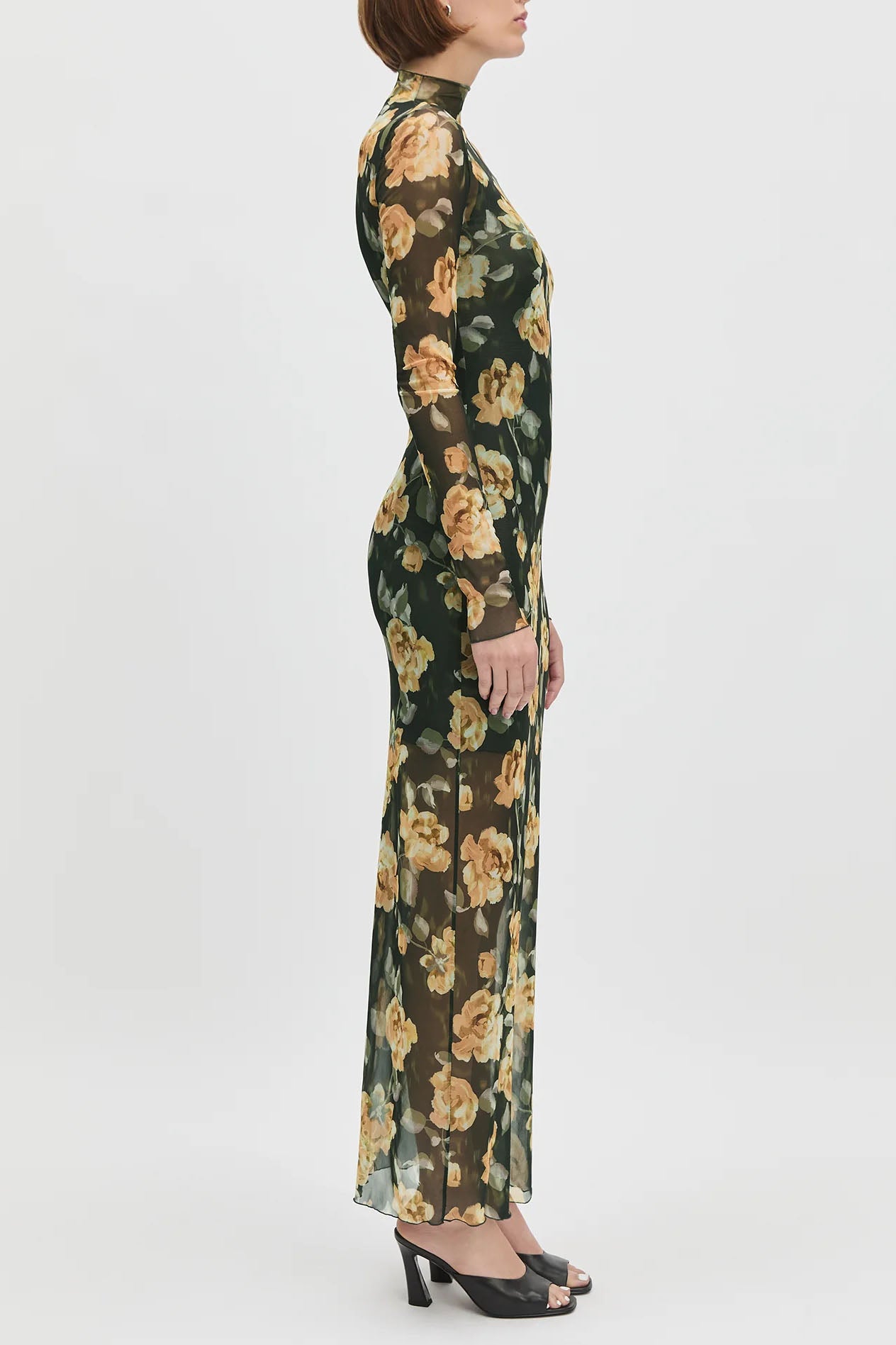 The Sheer Fantasy Dress, Golden Flowerbed