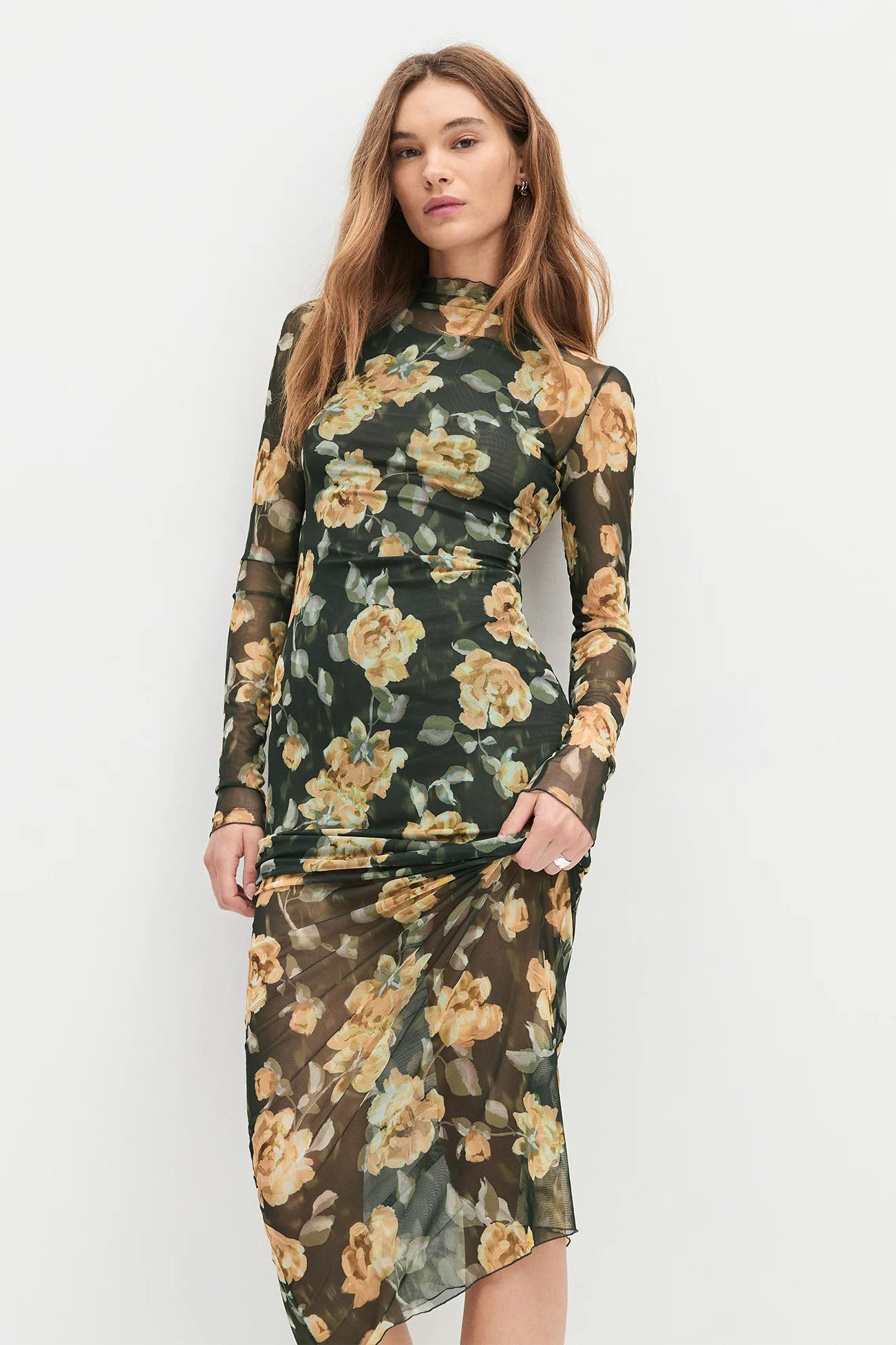 The Sheer Fantasy Dress, Golden Flowerbed