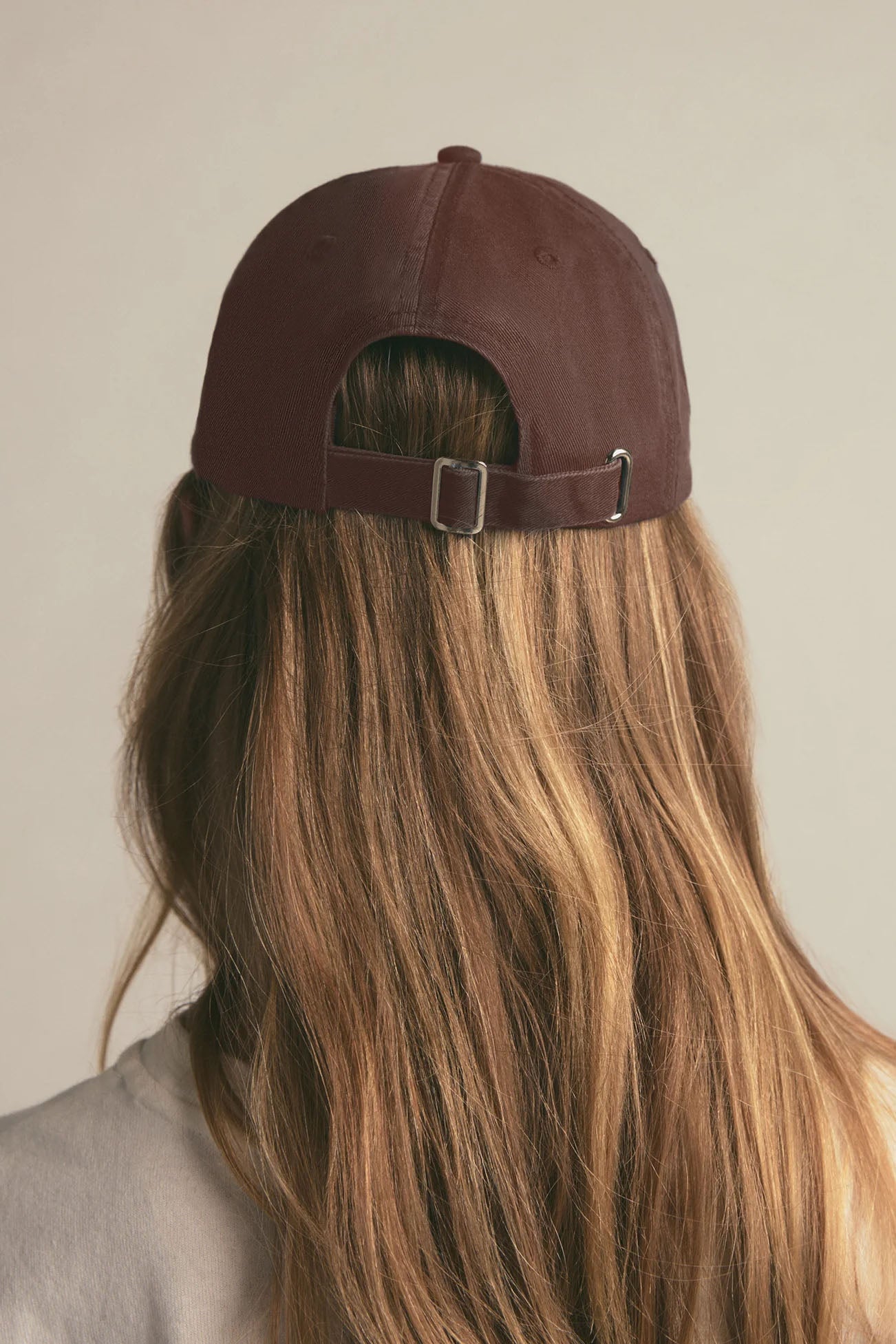 Classic Logo Baseball Hat, Brown/White
