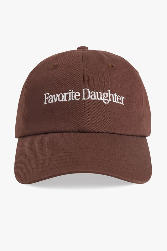 Classic Logo Baseball Hat, Brown/White