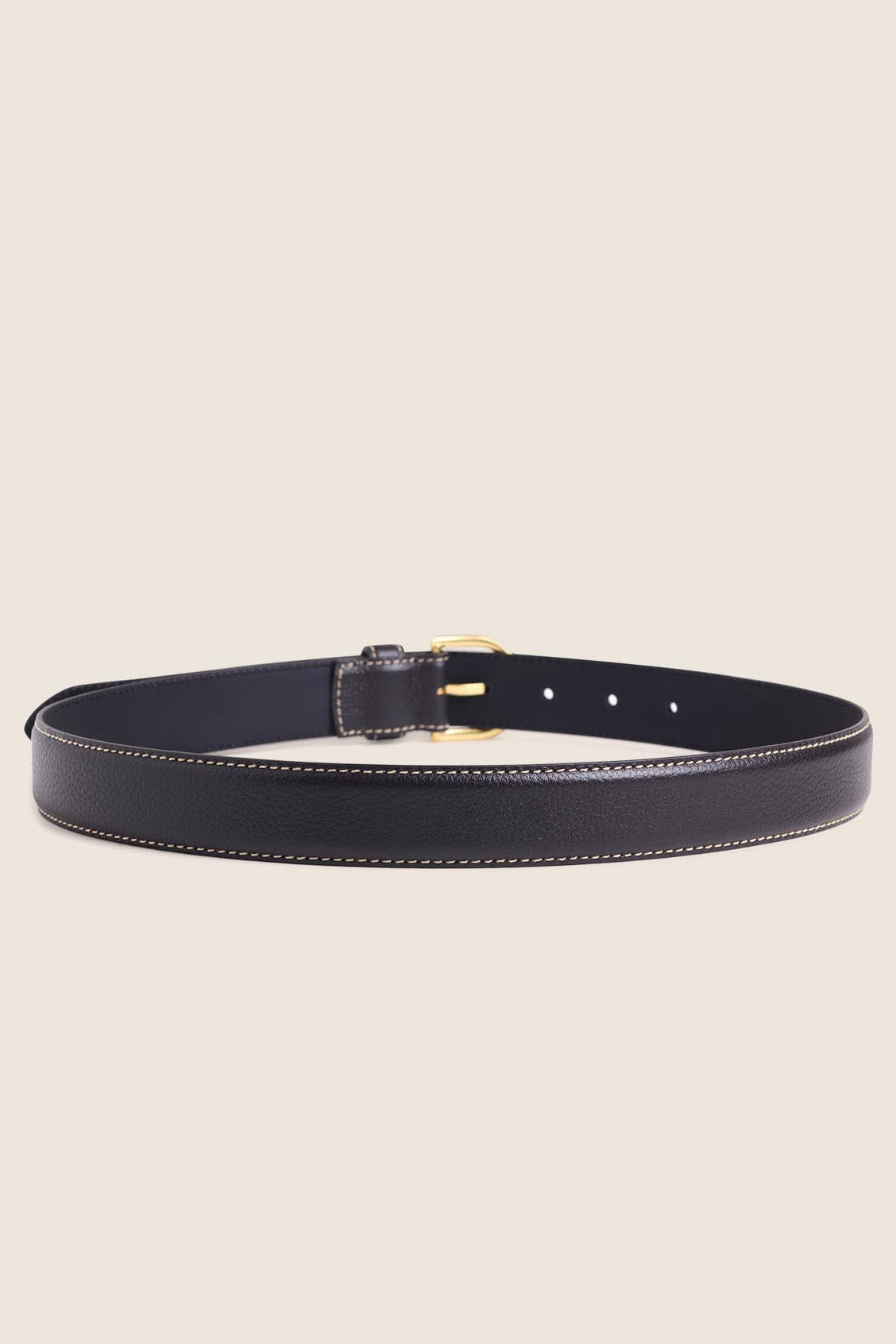 The Contrast Belt, Brown/Antique Brass
