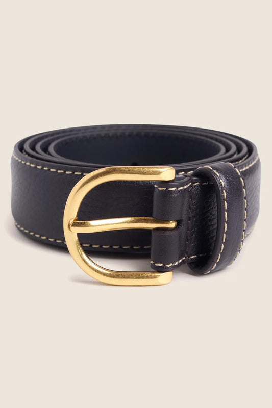 The Contrast Belt, Brown/Antique Brass