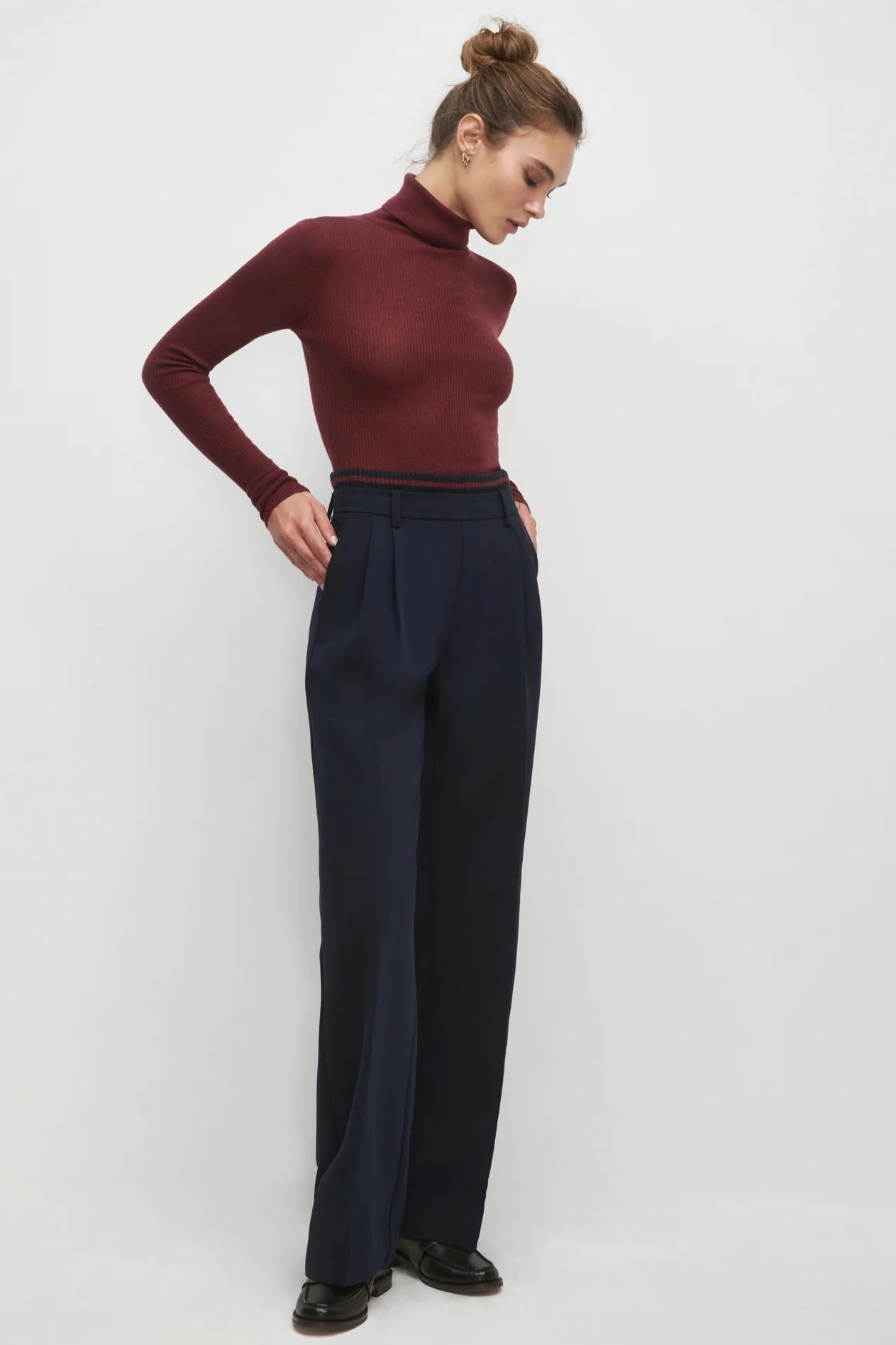 The Amelia Long Sleeve Top, Vino