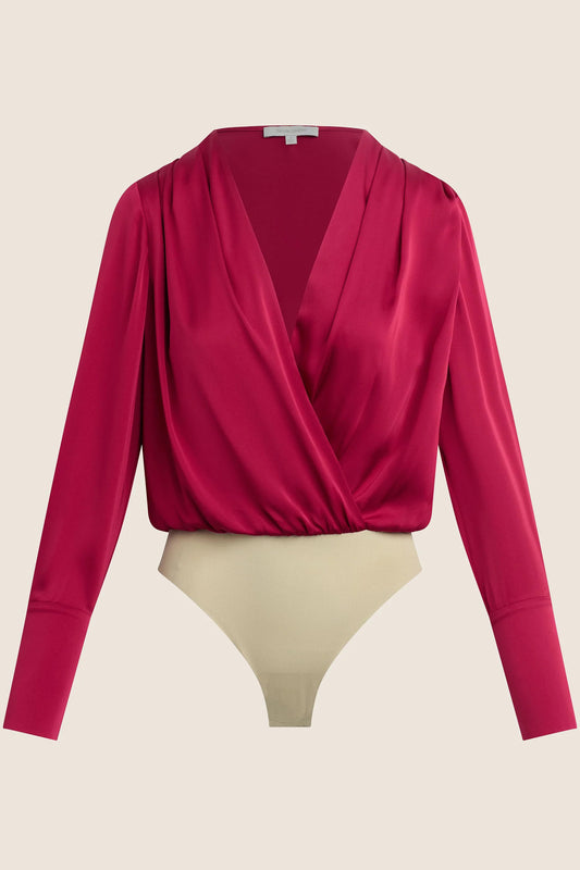 The Date Blouse, Raspberry